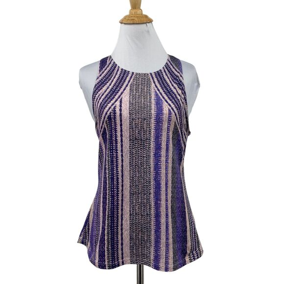 Prana Tank Top Womens S Small Multi Racerback Boost Printed Sleeveless Stretch - Picture 1 of 11